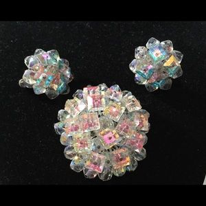 VINTAGE VENDOME BROOCH AND EARRINGS